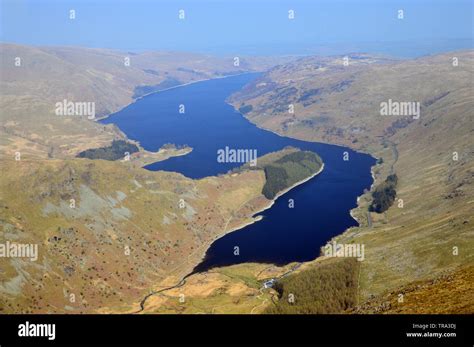 Haweswater Reservoir From Little Hart Fell In The Lake District