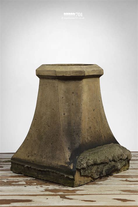 Vintage Halifax Style Buff Clay Chimney Pot