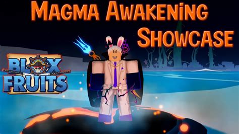 Magma Awakening Showcase Reaching The 2400 MAX Level In Blox Fruits