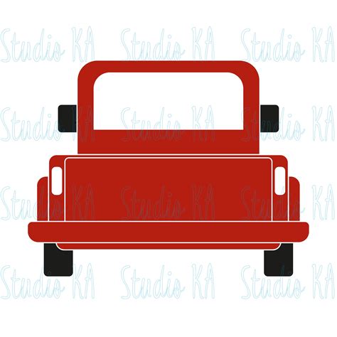 Red Truck Svg, Retro Truck Svg File - Etsy