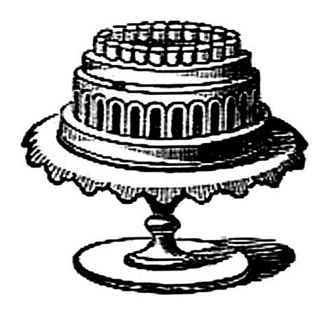 Free Vintage Cake Clip Art Clip Art Library