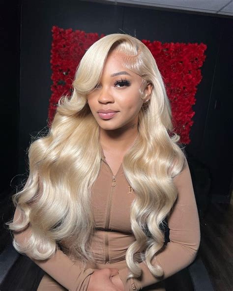 Blonde Baby Blonde Lace Front Wigs Brazilian Hair Wigs Front Lace Wigs Human Hair