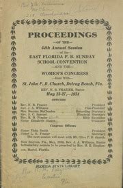 Proceedings Of The 64th Annual Session Of The East Florida Primitive