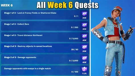 Complete Week 6 Weekly Quests Guide Fortnite Chapter 4 Season 3 Youtube