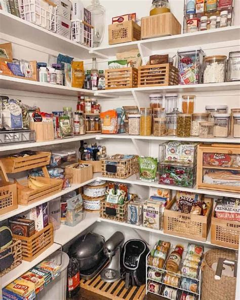 Wood Accents On White Pantry Shelves Soul Lane