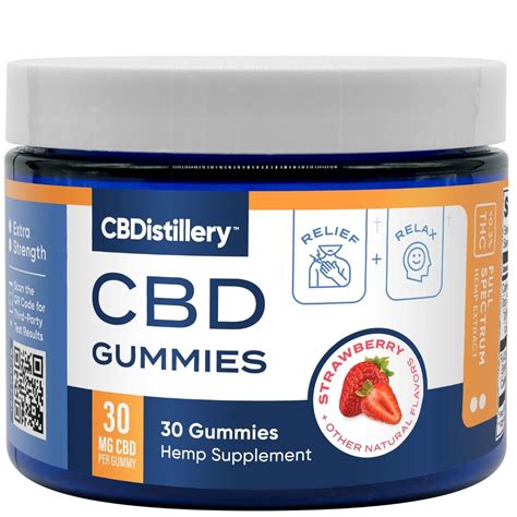 CBDistillery Ahhh Full Spectrum CBD Gummies GreenWellnessLife