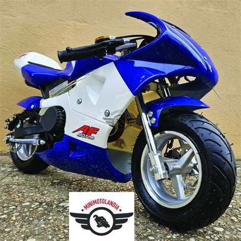 Minimoto Gp Blu Cc Raffreddata Aria Motore Cc Minimotolandia