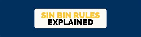 SIN BIN Rules Explained - Central Coast Football