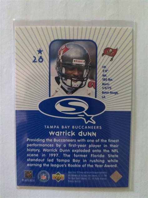 Upper Deck Ud Choice Starquest Blue Warrick Dunn Ebay