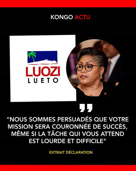 RDC l ASBL LUOZI LUETO remercie le président de la République pour