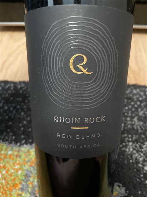 2017 Quoin Rock Red Blend South Africa Coastal Region Stellenbosch