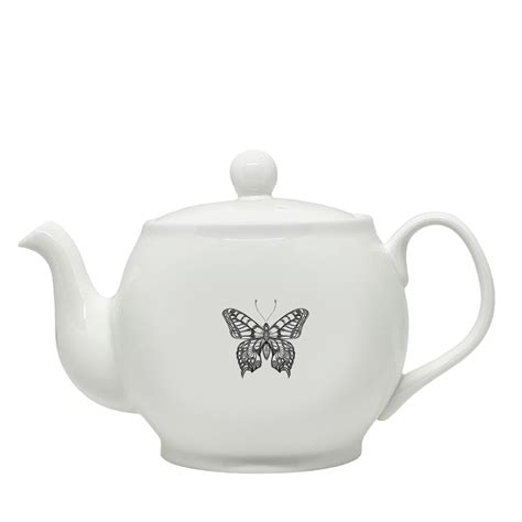 butterfly british wildlife uk manufactured fine bone china teapot