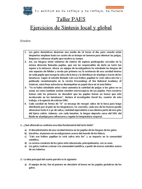 Ejercicios De Síntesis Local Y Global Pdf Gatos Cannabis Droga