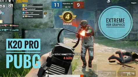 Pubg Mobile K20 Pro Gameplay Highlights 50 Extreme Hdr Graphics