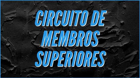 Circuito De Membros Superiores Semana Treine Em Casa Dia Youtube