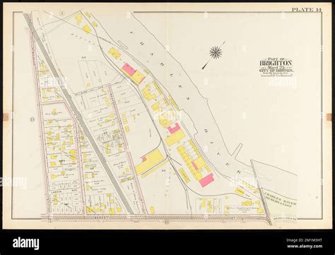 Atlas Of The City Of Boston Ward 25 Brighton Plate 14 Boston Mass