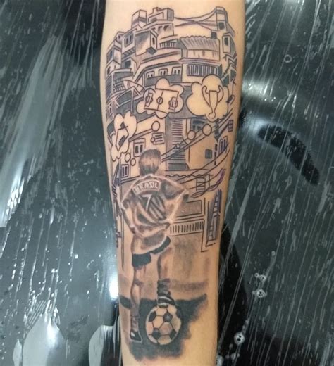 Tatuagem Favela Futebol Quebrada Sonho Cool Arm Tattoos Best Sleeve