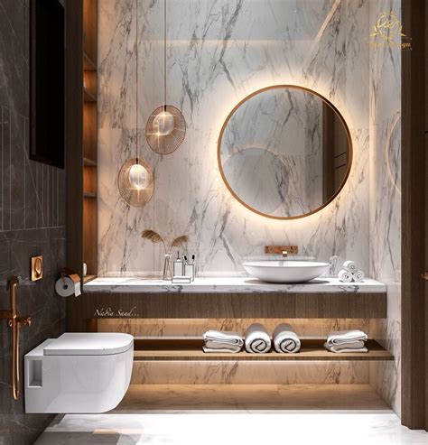 Simple Guest Bathroom Design In Ksa On Behance Bathroom Modern Luxury