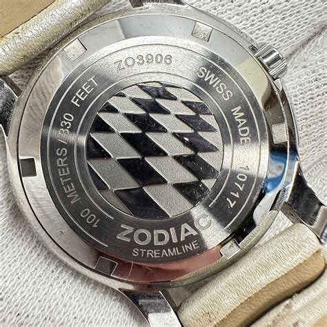 Zodiac Streamline Crystal Bezel Chronograph Swiss Watch - Etsy