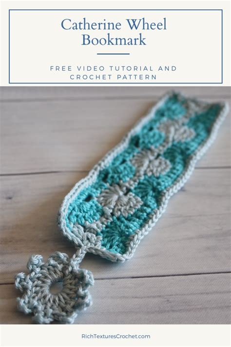 A Crocheted Bookmark With The Text Free Video Tutor And Crochet Pattern