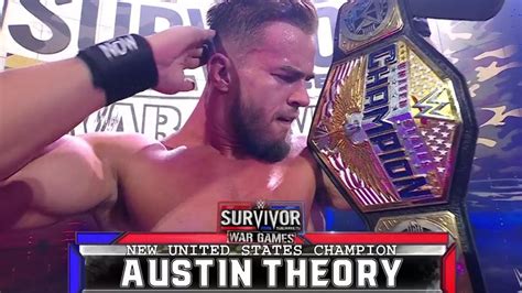 Austin Theory Wins United States Championship At Survivor Series 2022 Youtube