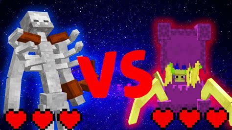 Mutant Skeleton Vs Mutant Shulker Battle In Minecraft Youtube