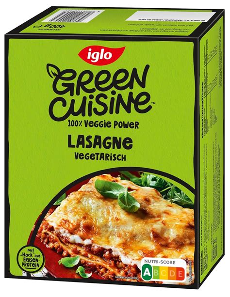 Iglo Green Cuisine Lasagne Mit Veganem Hack Vegetarische Pasta Mit