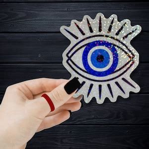 Holographic Evil Eye Sticker Pack For Spiritual Protection Individual