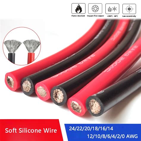 Cable De Silicona Supersuave Resistente Al Calor Para Bater A De Coche