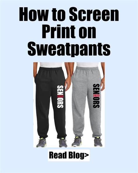 How to Screen Print on Sweatpants – Fusion180Ink.com