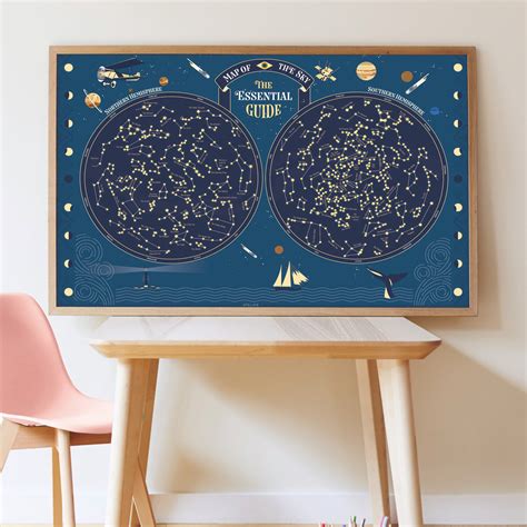sky map sticker activity set poppik conscious craft