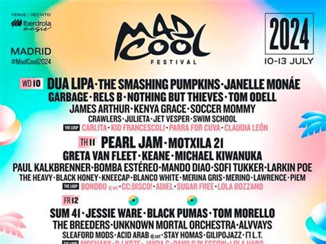 Mad Cool Anuncia Nuevos Nombres Para Su Edici N De