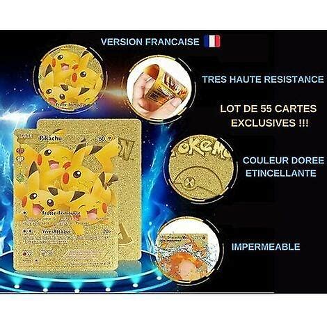 YSDSY Carte Pokemon Fran Aise 55 Cartes En Fran Ais Brillantes