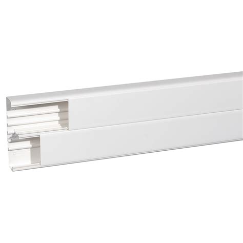 Goulotte 2 Compartiments 50x195mm DLP Monobloc Blanc 010470