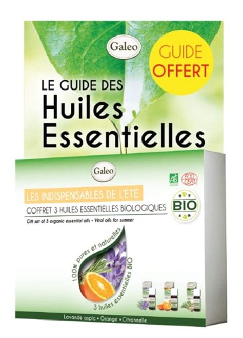 Coffret 3 huiles essentielles Les indispensables de l été Gamm vert