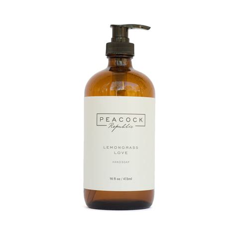 Lemongrass Love Liquid Hand Soap Peacock Republic