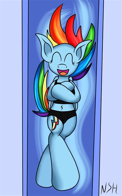 374729 Safe Artist Novaspark Rainbow Dash Belly Button Bikini