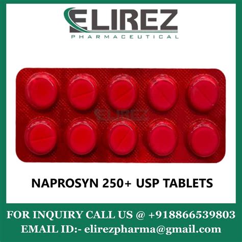 Naproxen Sodium Tablets Naprosyn 250 Tablet 250mg At Rs 63stripe