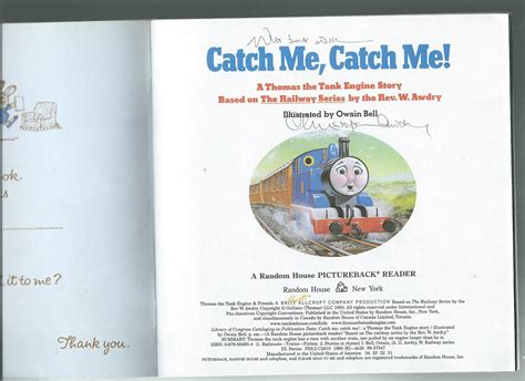 Catch Me Catch Me A Thomas The Tank Engine Story By Awdry Rev W