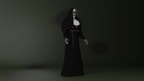 The Nun Valak demon 3D model rigged | CGTrader