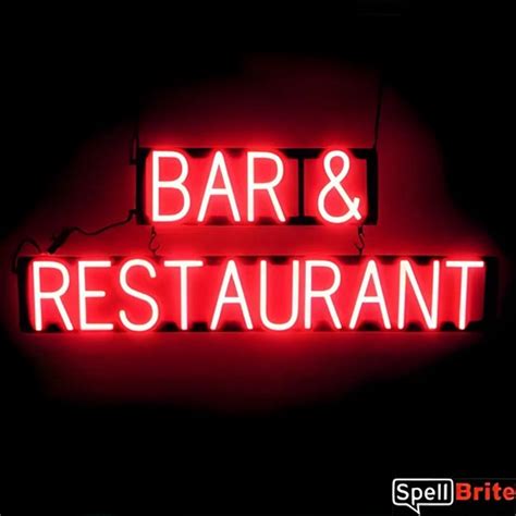 Bar And Restaurant Lichtreclame Neon Led Bord Verlicht Spellbrite 100 X 38 Cm 6 Bol