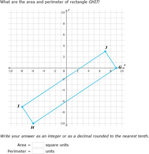 Ixl Area And Perimeter In The Coordinate Plane Ii Grade Math