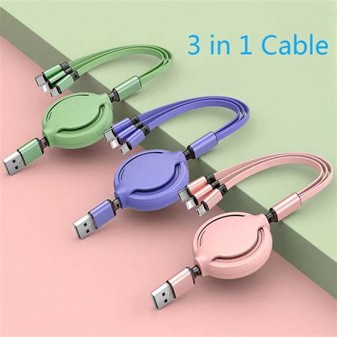 In Data Line Data Cable Three In One Fast Charge Charging A