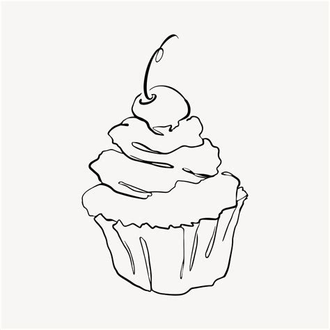 Cherry Cupcake Aesthetic Illustration Design Free Vector Rawpixel