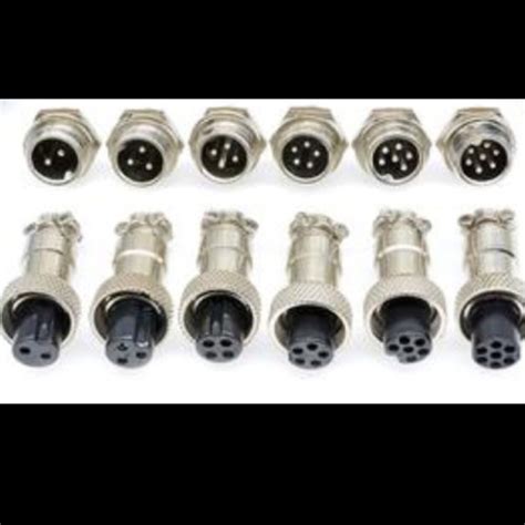 Jual GX12 Aviation Plug Connector CB 4 Pin 4pin 4p 12mm 12 Mili Male