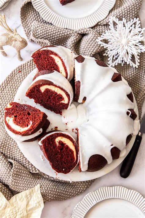 Red Velvet Bundt Cake With Cream Cheese Filling Sugar Salt Magic