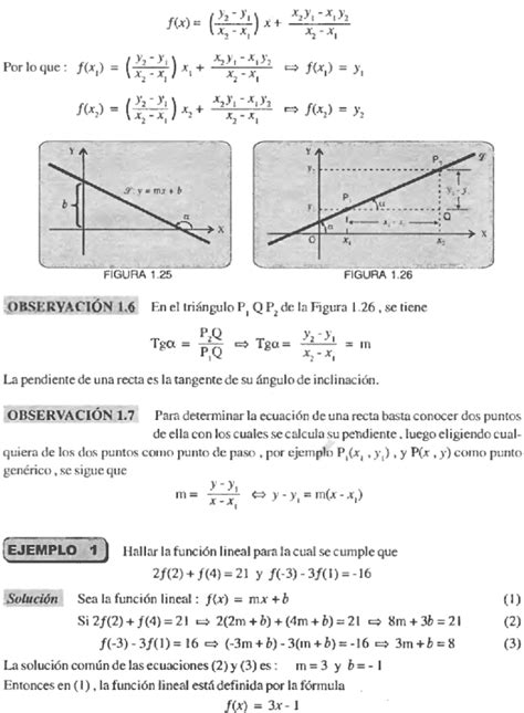 Funciones Lineales Ejemplos Y Ejercicios Resueltos