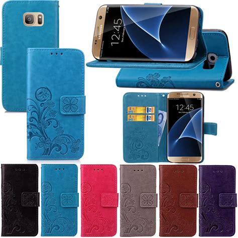 S7edge Emboss Leather Case For Samsung Galaxy S7 Edge G9350 Luxury Flip