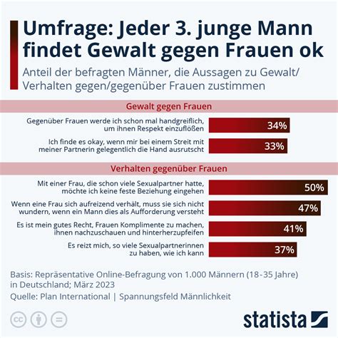 Infografik Umfrage Jeder 3 Junge Mann Findet Gewalt Gegen Frauen Ok