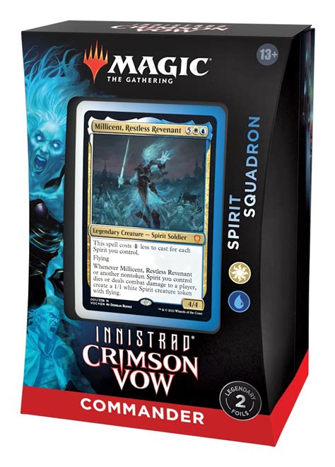 Innistrad Crimson Vow Commander Deck Spirit Squadron Commander Innistrad Crimson Vow